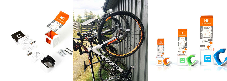 Collection of equipment storage products from Clug